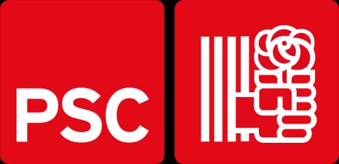 Логотип Partit dels Socialistes de Catalunya PSC